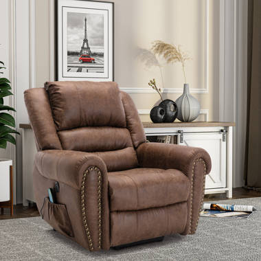 Wingler massage manual recliner 2025 red barrel studio fabric